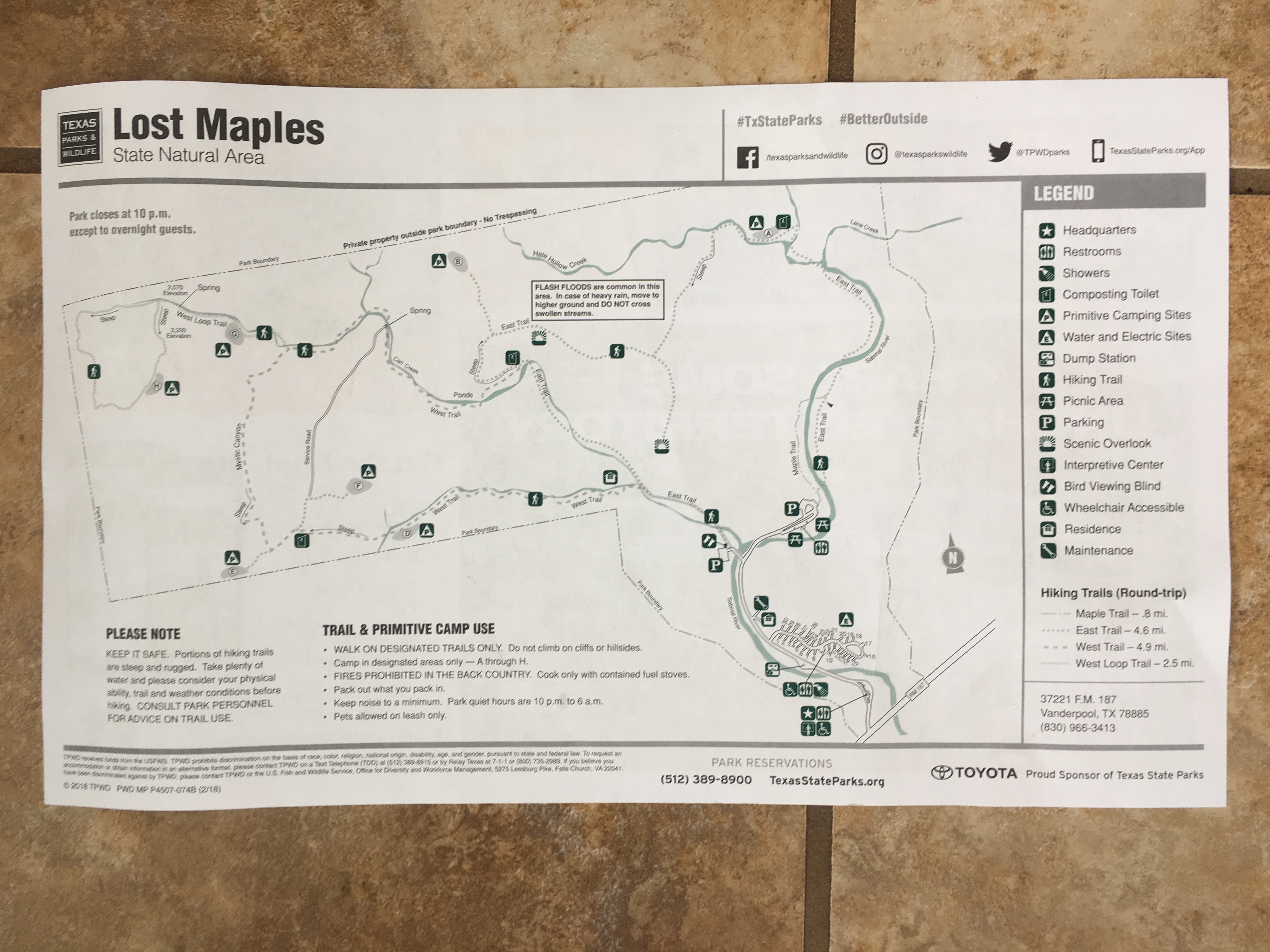 Lost Maples State Park Map – The World Map